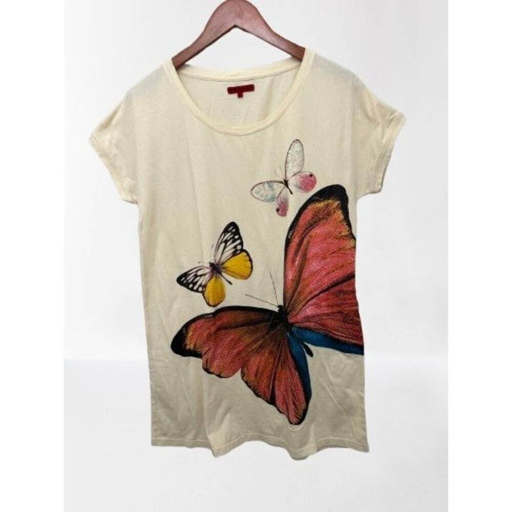Vivienne Tam Butterfly Print Long T-Shirt, One Size